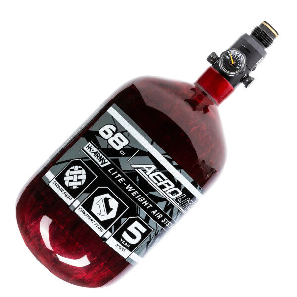 HK Army Aerolite Carbon Fiber Tank w/ Regulator 68/4500, Red - Bild 1