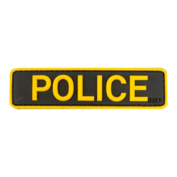 3D PVC Patch Police, yellow - Bild 1