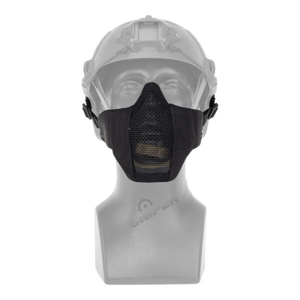 Reapo Helmet Mesh Face Mask, Black - Bild 1