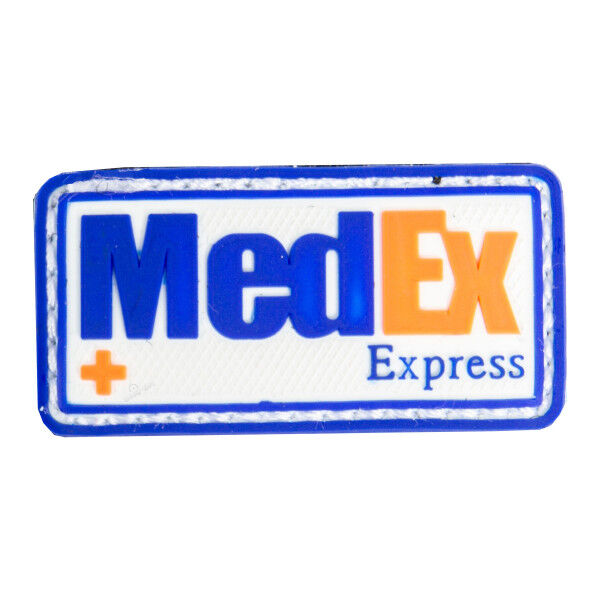 3D PVC Patch MedEx Express, blue - Bild 1