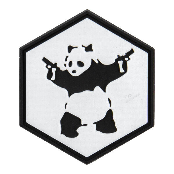 Hexagon 3D PVC Patch Panda - Bild 1