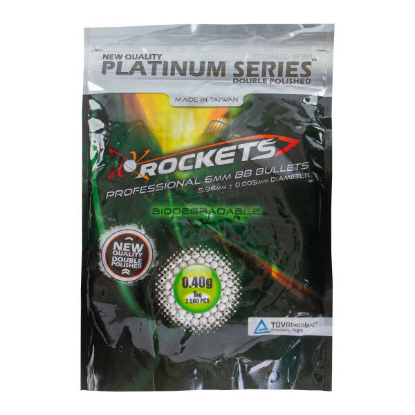 Rockets Platinum Series 0,40g Bio BBs, 1kg Beutel - Bild 1