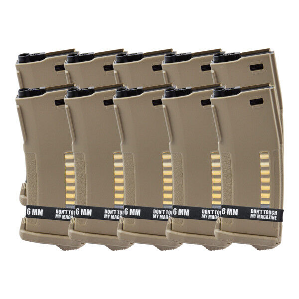 PTS Enhanced Polymer Magazine 150rds, Dark Earth, 10er-Set - Bild 1