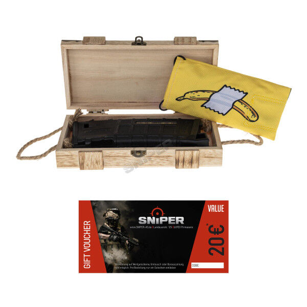 Box Deals - Sniper 20€ Gutschein &amp; Banane Laufsocke, Black - Bild 1