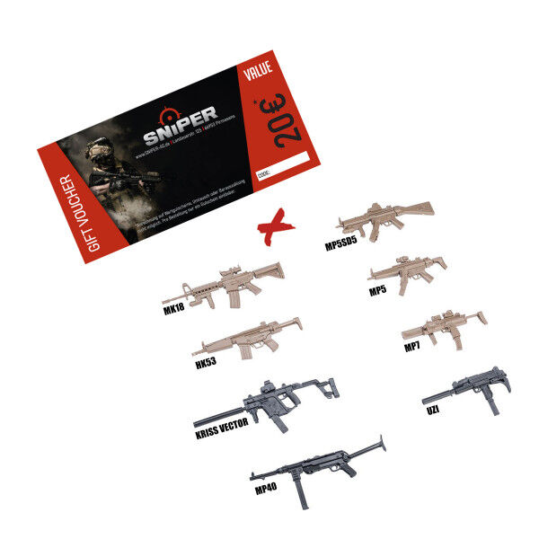20€ Gutschein + Miniature CQB Weapons Gun - Bild 1