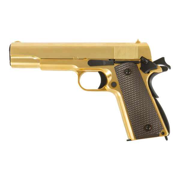 WE M1911 Full Metal Gold GBB Softair Pistole - Bild 1