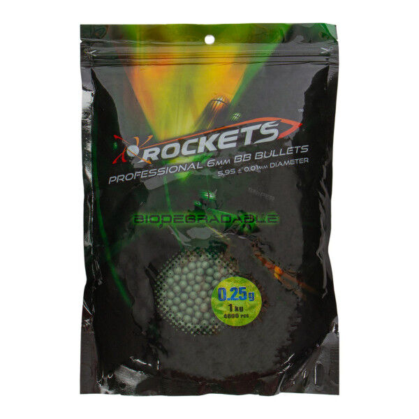 Rockets Professional 0,25 Bio BBs, 1kg Beutel, Dark Green - Bild 1