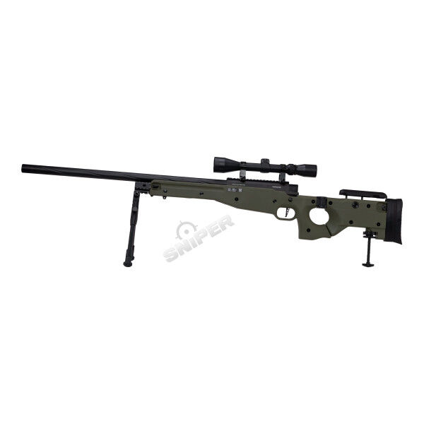 Specna Arms SA-S14 Scharfschützengewehr w/ Scope &amp; Bipod, Olive - Bild 1