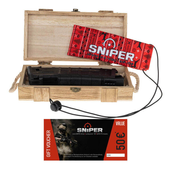 Christmas Box Deals - Sniper 50€ Gutschein &amp; Laufsocke, Black - Bild 1