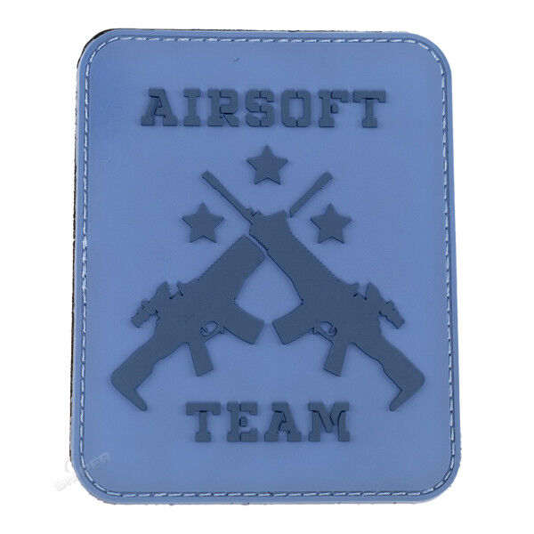 3D PVC Patch Airsoft Team, Blue - Bild 1