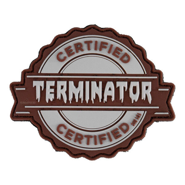 Patch PVC Terminator, grey - Bild 1