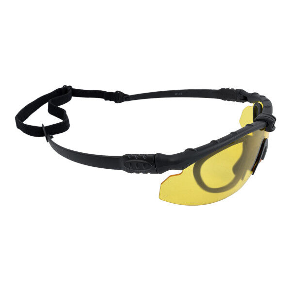 NP Battle Pro´s Schutzbrille mit Einsatz Black, Yellow Lense - Bild 1
