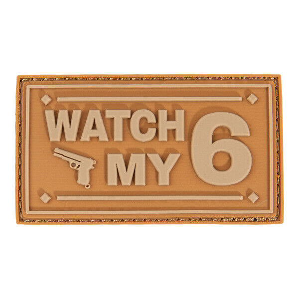 Patch 3D PVC Watch my 6, coyote - Bild 1