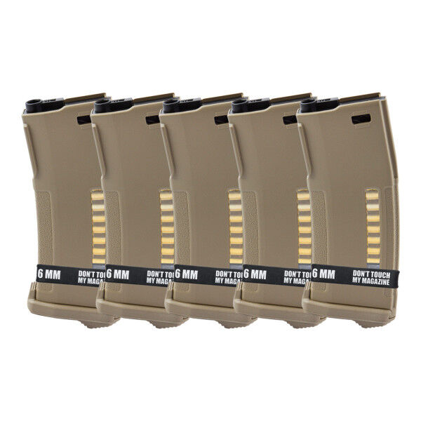 PTS Enhanced Polymer Magazine 150rds, Dark Earth, 5er-Set - Bild 1