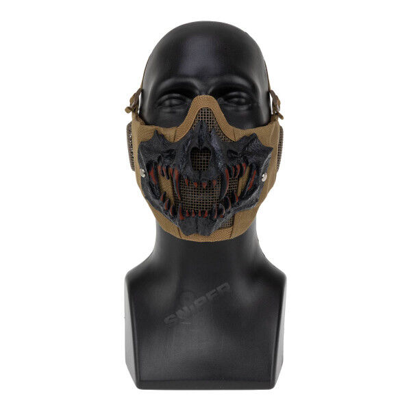 Reapo Stalker EVO Fangs Mask w/ Ear Protection, Tan - Bild 1