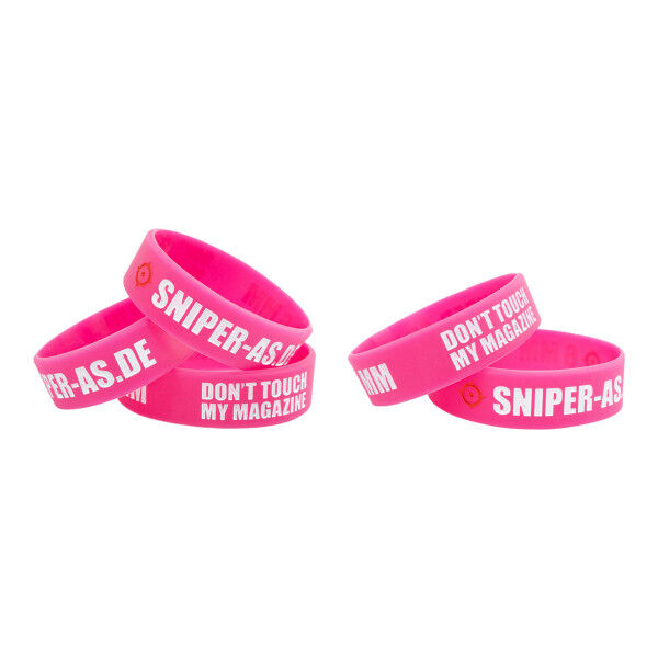 5er Set Sniper AS Magazinbänder, Bracelet, Pink - Bild 1