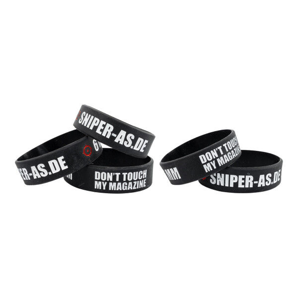 5er Set Sniper AS Magazinbänder, Bracelet, Black - Bild 1