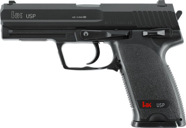 Heckler und Koch USP Federdruck Pistole &lt;0,5J, Black - Bild 1