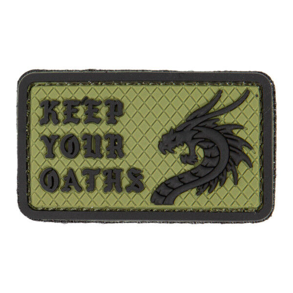 3D PVC Patch Keep your oaths, green - Bild 1
