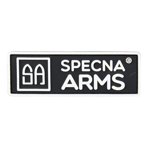 Specna Arms 3D PVC Patch, Black/White, 90 mm x 30 mm - Bild 1