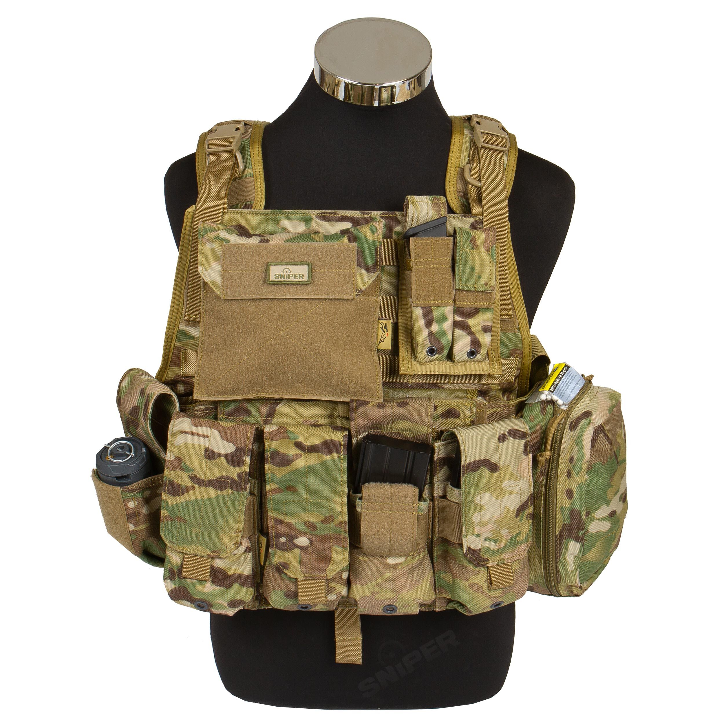 Molle Plattenträger mit Pouch Set, Multicam | Plattenträger