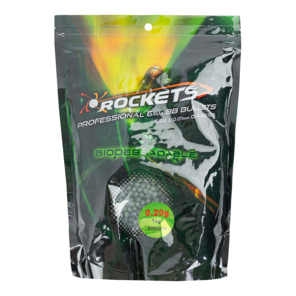 Rockets Professional 0,20 Bio BBs, 1kg Beutel, Dark Green - Bild 1
