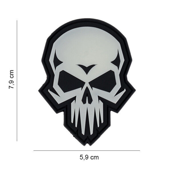 Patch 3D PVC Psycho Skull - Bild 1