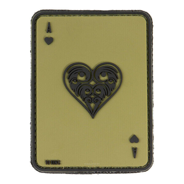 Patch PVC Ace of hearts, green - Bild 1