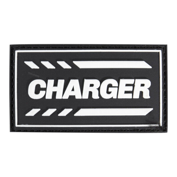 3D PVC Patch Charger, black - Bild 1