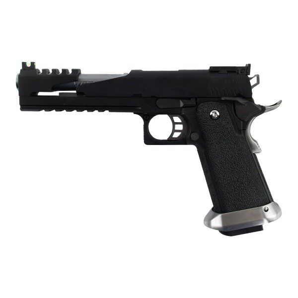 WE T-Rex Customs Hi-Capa 6 Titanium Barrel, GBB, Black - Bild 1