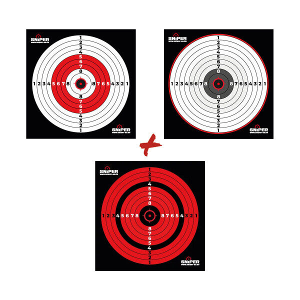 Bundle Deal #1 - Zielscheiben 14x14cm, Sniper Target - Bild 1