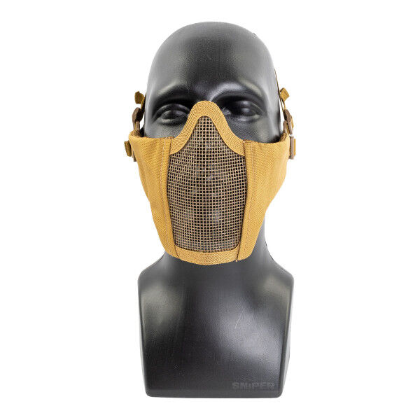 Mk. II Steel Half Face Mask, Tan - Bild 1