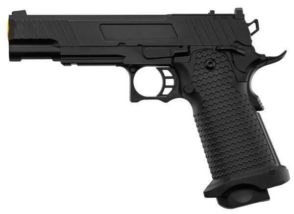 Golden Eagle 5.1 Hi-Capa GBB Airsoft Pistole, Black/Gold - Bild 1