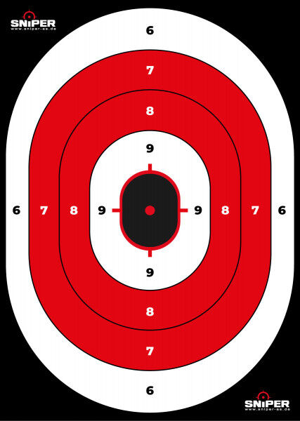 Zielscheiben in A3 29,7x42cm, Sniper Target, 10 Stück - Bild 1