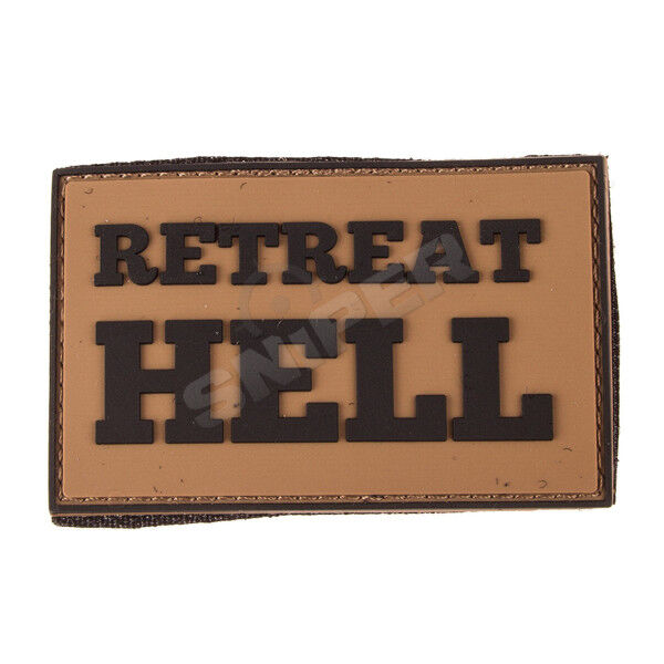 Retreat Hell PVC Patch, yellow (B45) - Bild 1