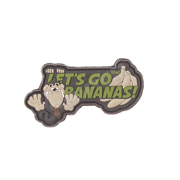 Lets Go Bananas PVC Patch, green / tan (B40) - Bild 1