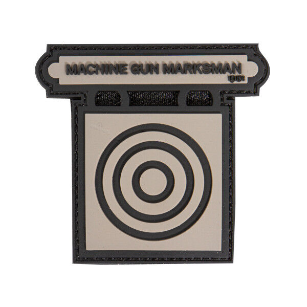 3D PVC Patch Machine Gun Marksman, grey - Bild 1