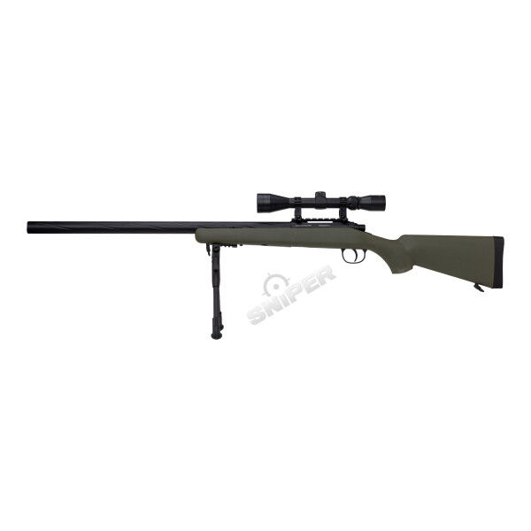 Specna Arms SA-S12 Sniper Rifle High-Power w/ Scope &amp; Bipod, Olive - Bild 1