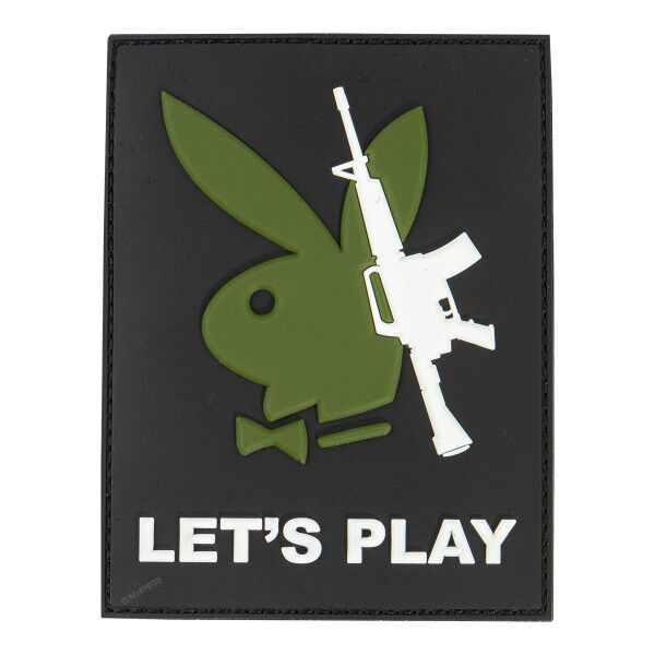Patch 3D PVC Playboy gun let&#039;s play - Bild 1
