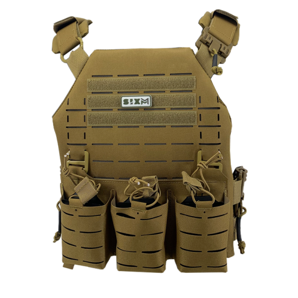 SixxMM Plattenträger Tactical LLC, Tan - Bild 1