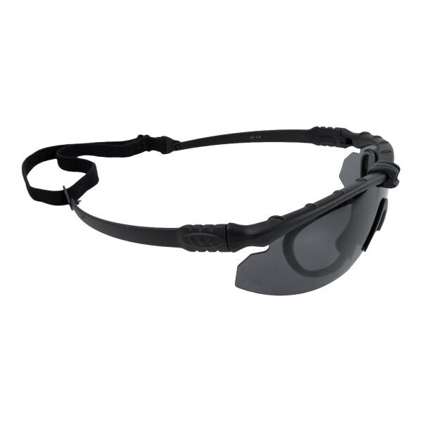 NP Battle Pro´s Schutzbrille mit Einsatz Black, Smoke Lense - Bild 1