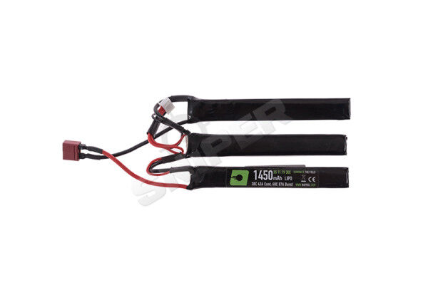 Deans- Plug 11,1V, 1450mAh 30C Lipo Triple Akku - Bild 1