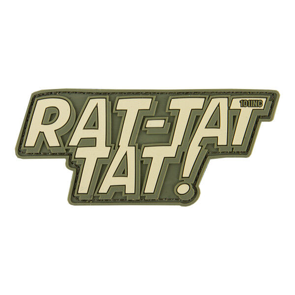 Patch PVC 3D Rat Tat Tat, Green - Bild 1