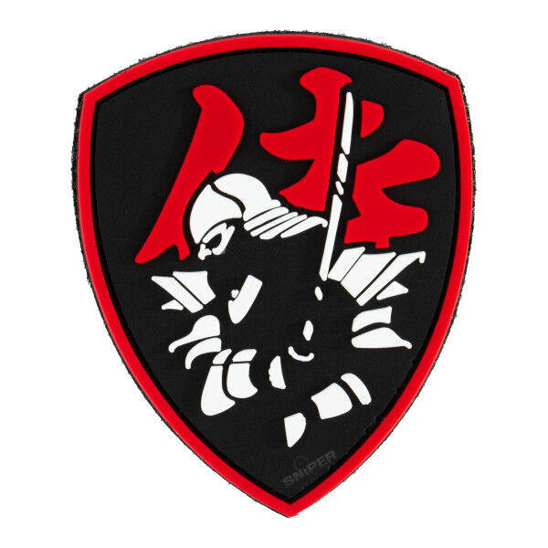 Patch PVC Samurai Shield, red - Bild 1