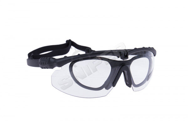 Battle Pro Schutzbrille Set Black, Clear Lens - Bild 1