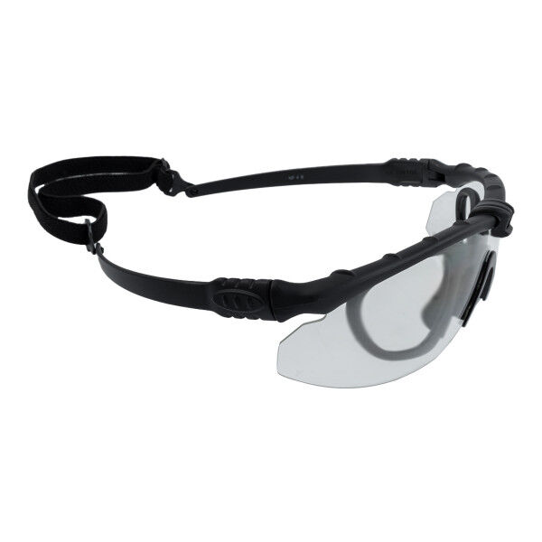 NP Battle Pro´s Schutzbrille mit Einsatz Black, Clear Lense - Bild 1