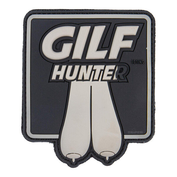 Gilf Hunter PVC Patch, black large - Bild 1