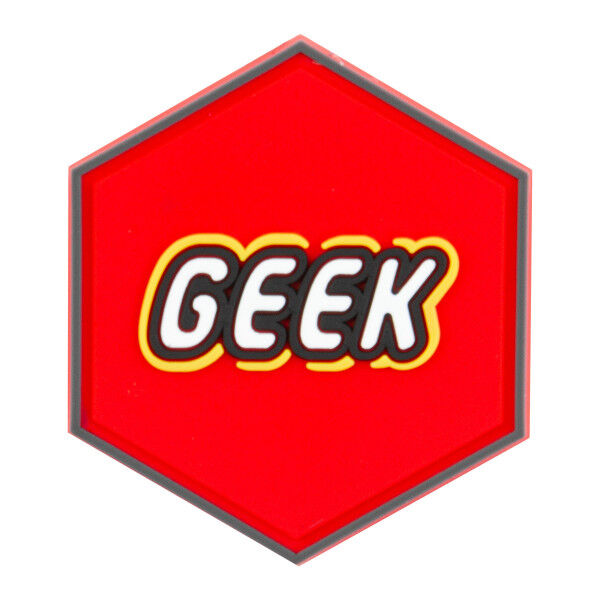Hexagon 3D PVC Patch Geek - Bild 1