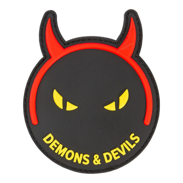 Patch 3D PVC Demons &amp; Devils, black/yellow - Bild 1