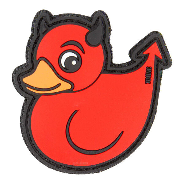 Patch 3D PVC Devil Duck, red - Bild 1